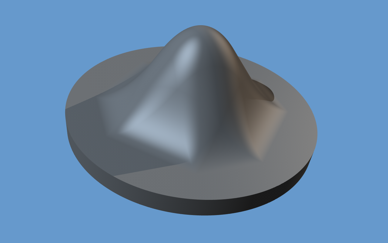 across a whole cartesian grid, four quadric patches are needed per square cell Zwart-Powell element
